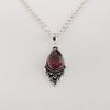 Rhodolite Gemstone 925 Sterling Silver Jewelry Designer Women Pendant 1.5" For Engagement Gift PP-70-9