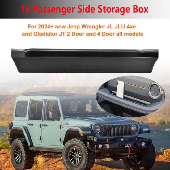 Passenger Side Storage Box Handle Organizer Tray for Jeep Wrangler JL 2024 2025
