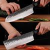 WXCOO Stainless Steel Japanese-Style Kitchen Knife Professional Damascus Chef's Knife Santoku Cleaver Fruit Slicing Knife