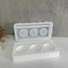 Tealight Base Silicones Molds for Gypsum Decorations, Wreath Silicones Molds