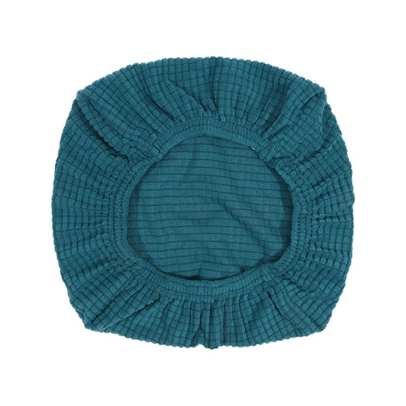 1pc Classic Stretch Square Vanity Stool Cover Non-Slip Dining Chair Seat Protector Blend Machine Washable For Wedding Party Bar Hotel