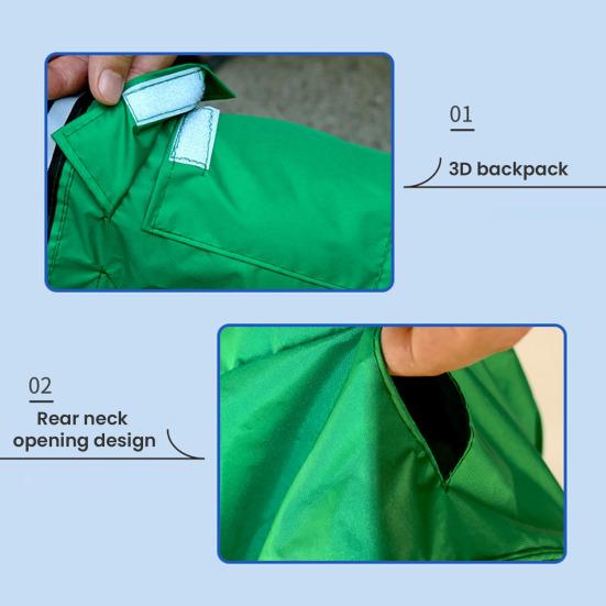 Pet Raincoat with Reflective Strip Waterproof Dog Rain Coat Jacket with Leash Hole Adjustable Hooded Dog Rain Coat for Small Medium Dogs