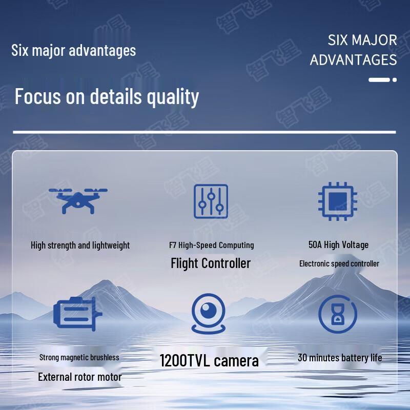 ZhiFeiXing X7 Foldable 7-inch FPV Industrial Drone (CN version)