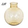 Floral Display Pot for Living Room Clear Round Resin Vase Transparent Sphere Flower with Jute Glass Vase Flowers Bow Modern Plastic Planter