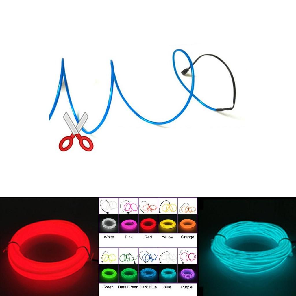 Energy Saving El Wire Costume Illuminated Strips For Stickman Figures At Parties And Camping