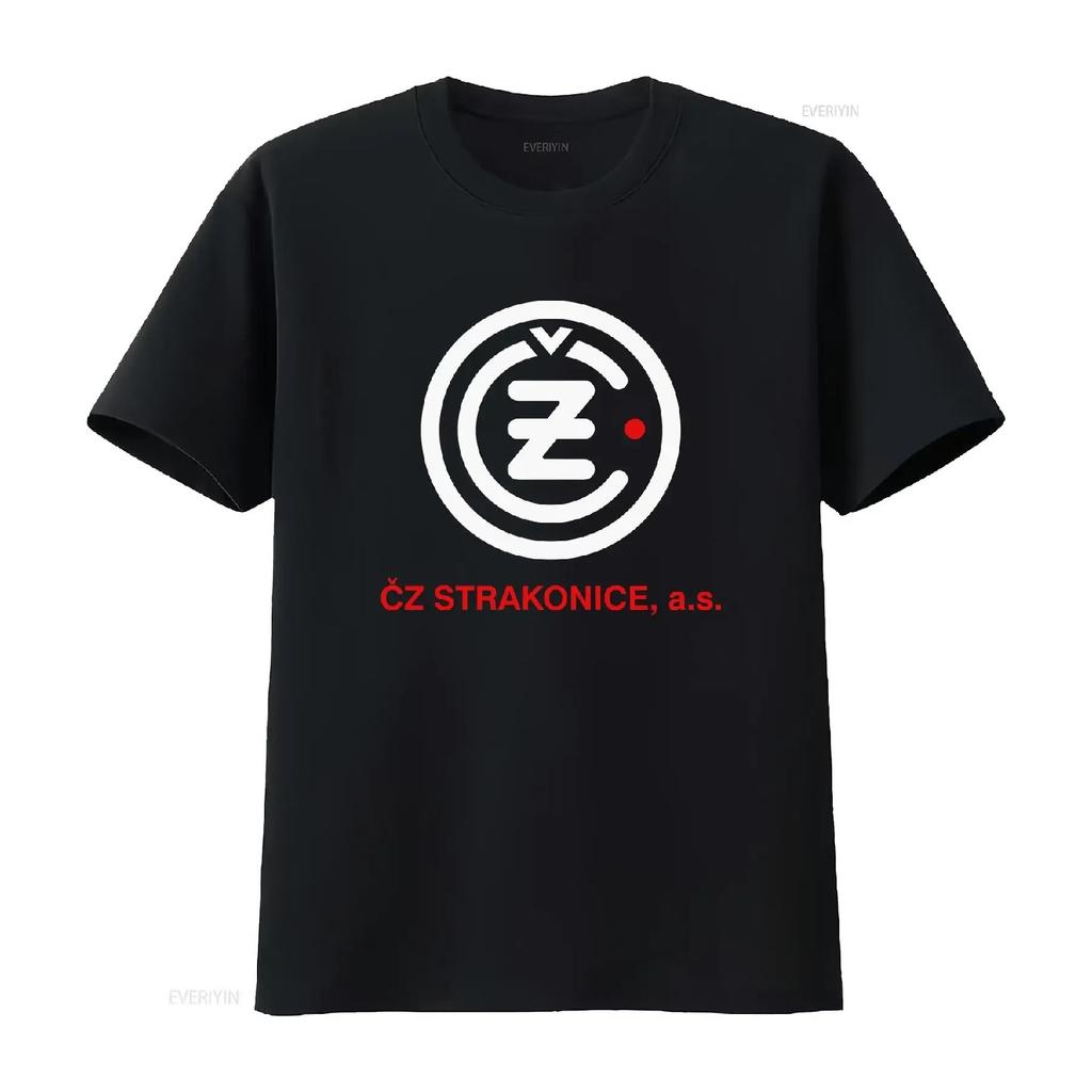 Česká Zbrojovka Strakonice CZ Motorrad Logo T-Shirt Lustig Größe S bis 5XL Vintage Gewaschen Lässig Unisex Herren Bequem