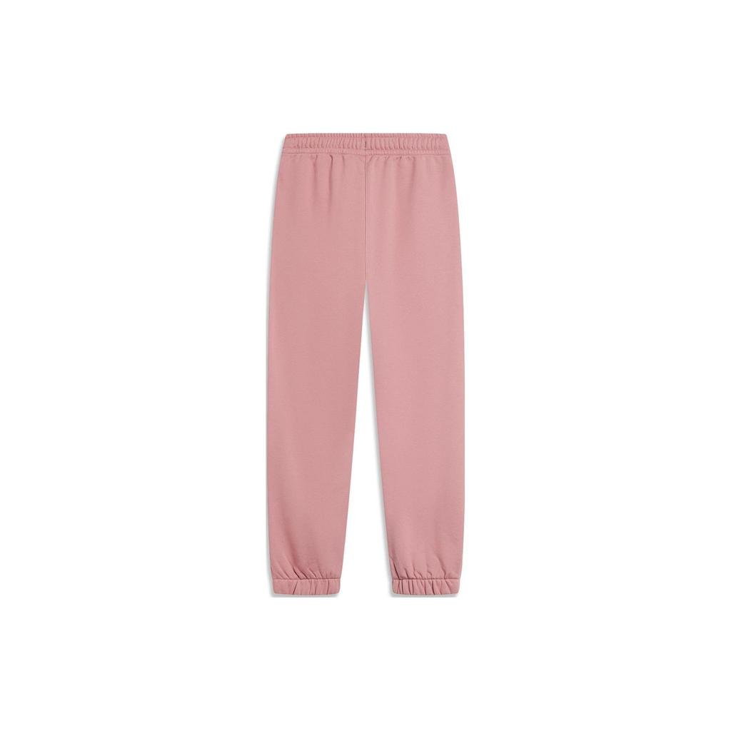 Li Ning China Color Series Solid Color Tapered Knit Sports Pants Men Pants Sumei-Pink AKLT955-3