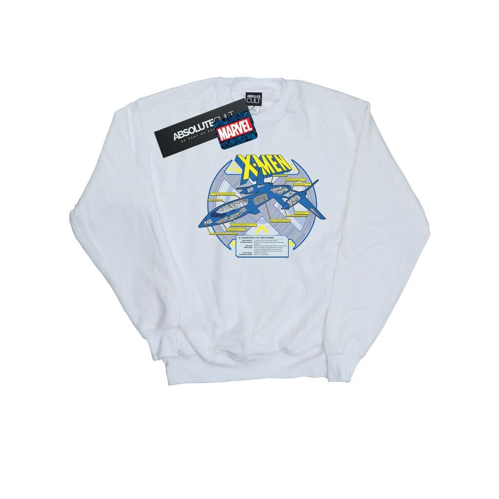 Marvel Mens X-Men X-Jet Breakdown Sweatshirt