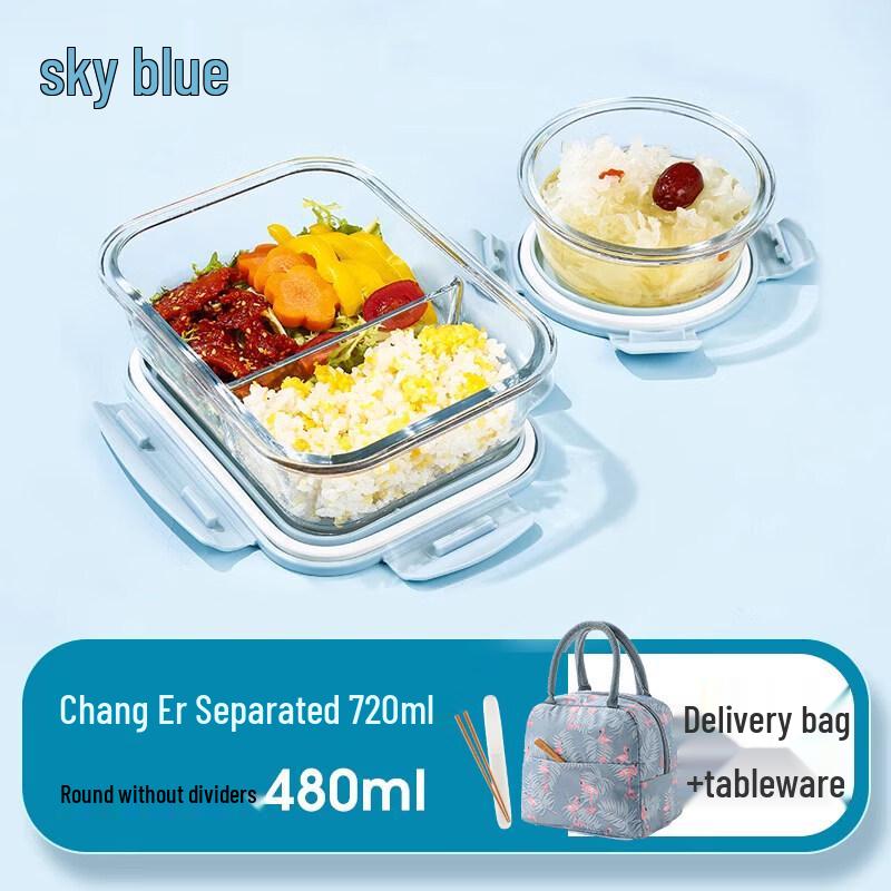 ZISIZ Glass Lunch Box
