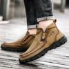 Handmade Leather Casual Men Shoes Comfortable Leather Casual Shoes Men Shoes Fashion Sneakers Big Size 47 48