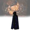 Cosplay Cloak Adult Light Up Features Fleece Fabric Halloween Ghost Dress Demon