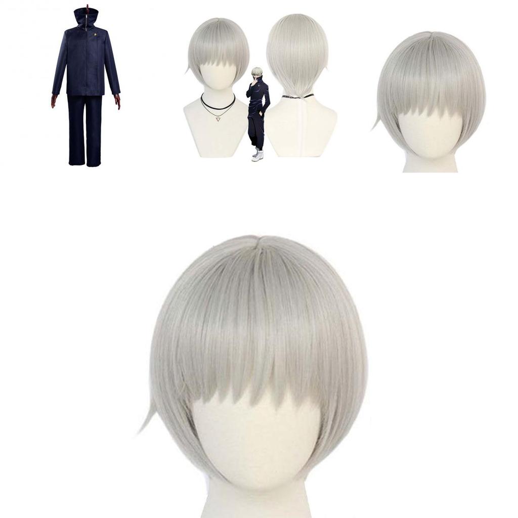 Jujutsu Kaisen Inumaki Toge Kostium Cosplay Z Wysokiej Jakości Peruką I Wytrzymałymi Spodniami Na Halloween I Wydarzenia Anime