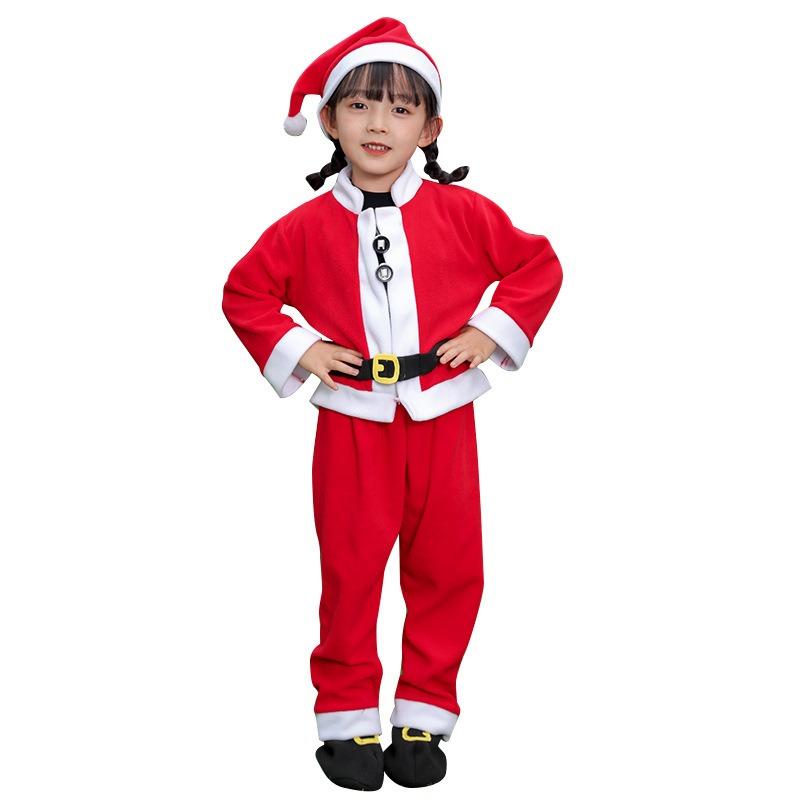 Weihnachts-Kinder-Set, rote Jungen- und Mädchen-Neu-Aufführungskleidung, Babyfoto Weihnachtsmann-Kleidung