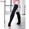 Women Knit Over Knee High Leg Warmer Convertible Socks Legwarmer Baby Girl Dance Warm up Legwarmers