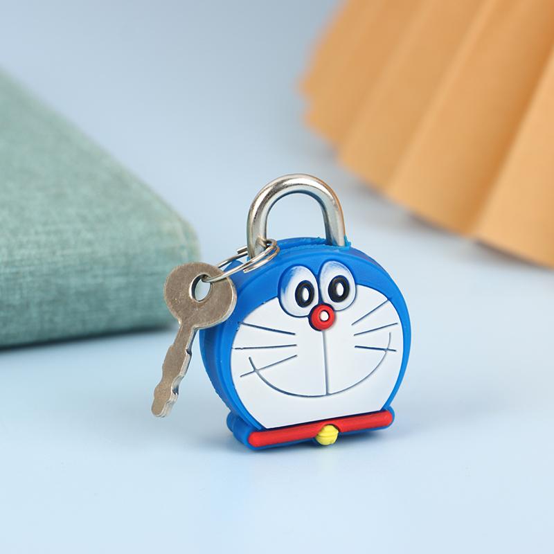 

Мультяшный замок для куклы, металлический мини-замок, креативный, милый, защитный, противоугонный замок для багажа as the picture