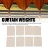 Curtain Weights Canvas Self Adhesive Closure Drapery Weighted Bags with Clamps for Tablecloth Picnic Mat