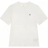 Patterned Short Sleeve Round Neck T-Shirt Women Tops White J225498-YAF