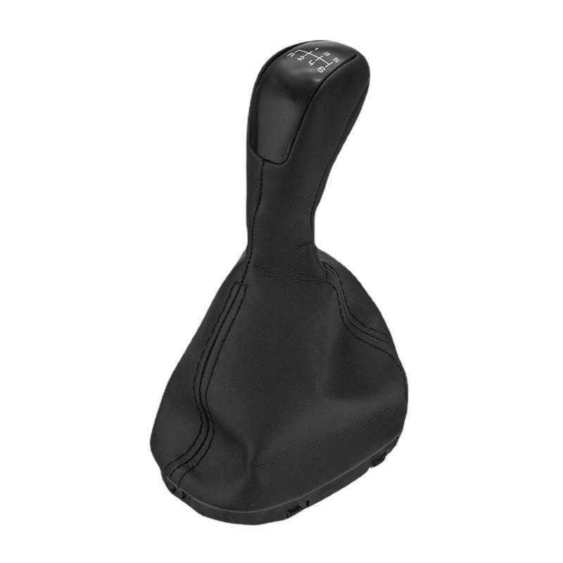 Durable Black Leather Shift Knob Cover for Mercedes Manual Transmission