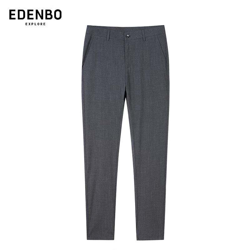 

Edenbo Men s Striped Straight-Leg Casual Pants 35 (180/90A)
