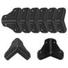 Uxcell Protections d'angle pour caisson de haut-parleur Angle Boîtier Bord Boîte Scène DJ Audio Son Boîtier Lot de 8 Protecteurs, 78x78x75mm, Plastique, Empilable, Enveloppement, Protection,