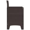 Garden Chair with Cushion 4 pcs Brown 53 x 49 x 85 cm Polypropylene