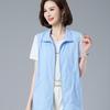 Ladies'sVest Waistcoat Jacket Summer  Sleeveless   Vests Coat Summer Thin Cotton Top Short Sun Protection Jacket