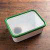 Enamel Pickling Green Water and Alkaline Odor and Heat GoodPlus+ Container, Emile, (Includes Drainer) [Acid Resistant, Resistant] [Oven Safe]