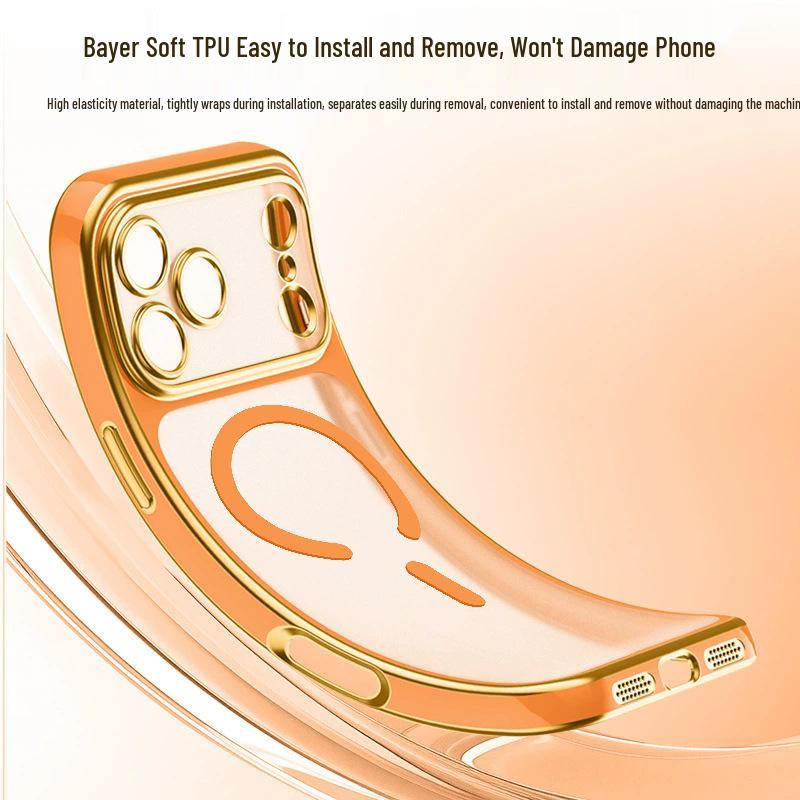 iPhone 17 Pro Max Case: Two-Color Electroplated, Magnetic, Transforms into All-Inclusive Transparent Protective Shell
