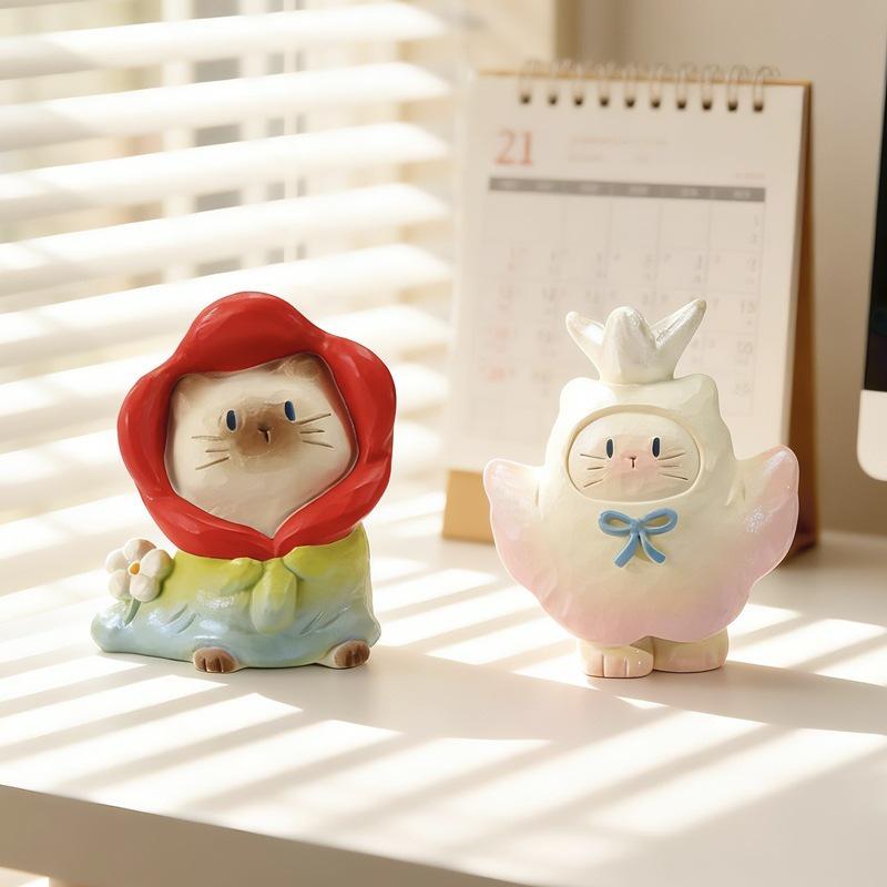 Sheng Zhi Cute Cat Blind Box Ornament: Exquisite Daily Desktop Figurine