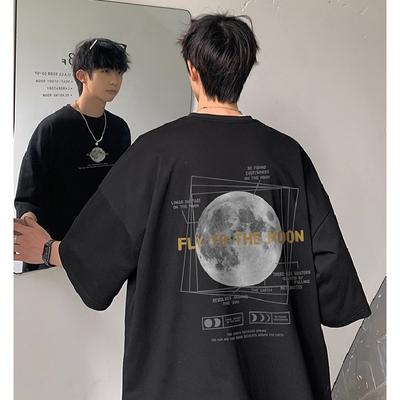 T-shirt da uomo a manica corta Lettera stampa grafica T-shirt di marca di moda per uomo Abbigliamento da uomo T-shirt casual Uomo estivo coreano retrò Top per