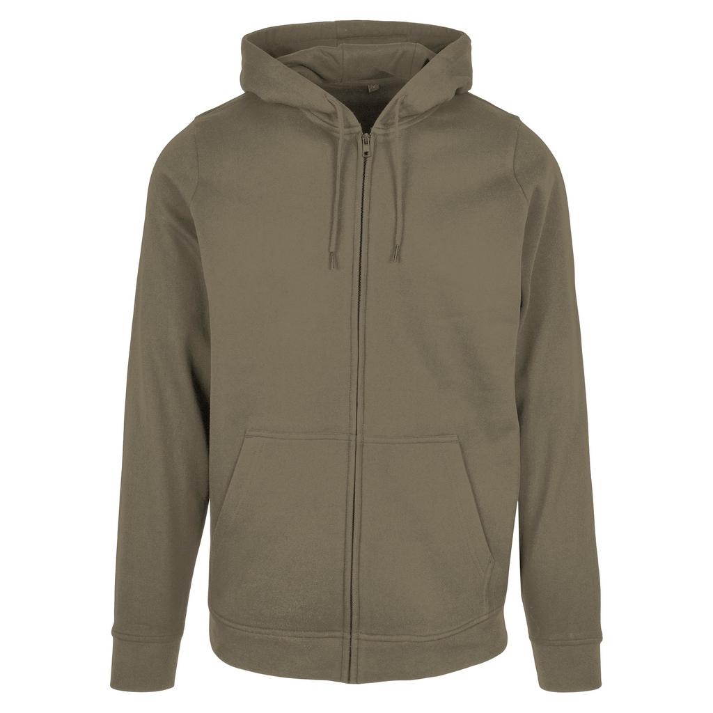 Build Your Brand Unisex Adult Basic Full Zip Hoodie