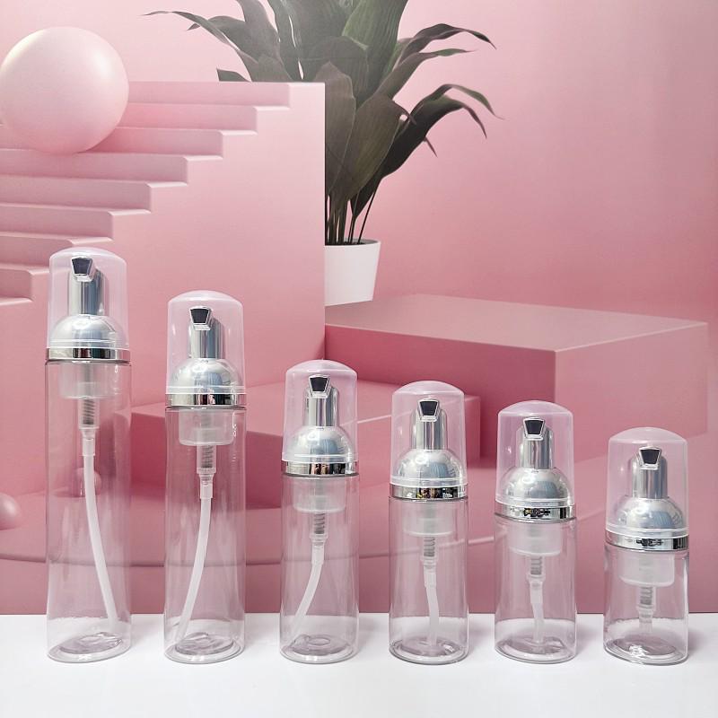 Transparent Foaming Bottle, 30ml/50ml/60ml - Ideal for Mousse, Lotion, or Eyelash Cleaning Liquid