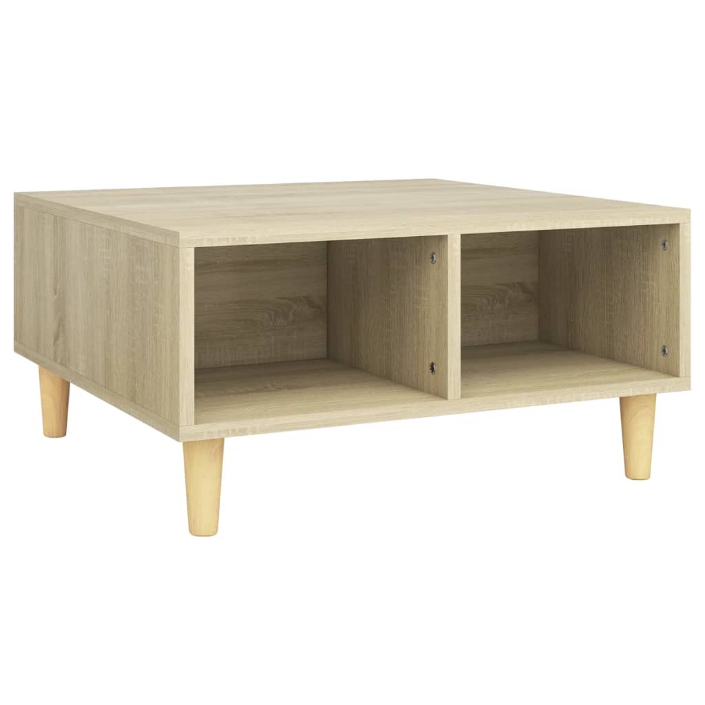  Coffee Table, Sonoma Oak, 60x60x30 Cm, Wood-based Material