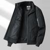 Spring and Autumn Men's Cotton Casual Lapel Loose Jacket Outdoor Multi-Pocket Travel Zipper Ribbed Jacket