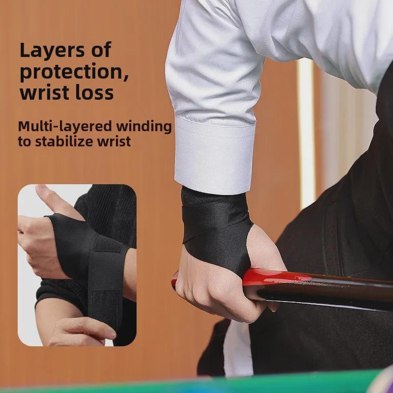 Biljarthandschoen met Polssteun voor Verbeterd Richten en Snooker Training - HW15