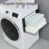 No Punching Magnetic Folding Storage Rack Metal Clothes Rack  Washing Machine Side