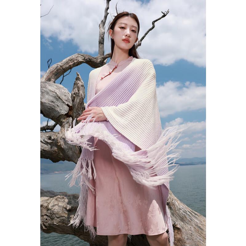 Sancai Plus Size Chinese Style Jacquard Cheongsam Midi Dress