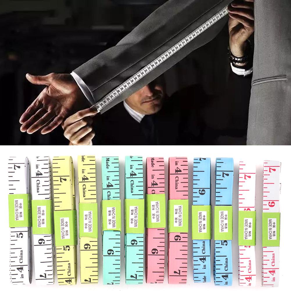12pcs 150cm 60 Body Measuring Ruler Sewing Tailor Measuring Tape Soft Flat Sewing Ruler