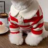 Pruhované tričko pro psa Módní Roztomilé Prodyšné Pohodlné Jemně Zpracované Oblečení pro mazlíčky pro malé psy