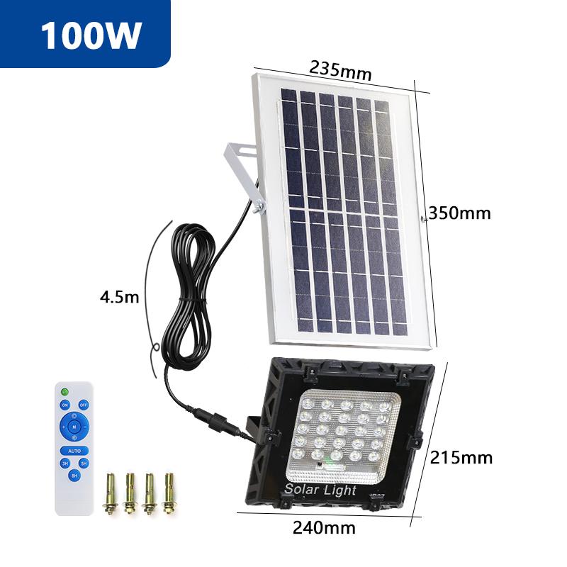 Christmas Decorations 2024 LED Outdoor Solar Lamp Waterproof Garden LED Solar Light 50W 100W Sunlight External Solar Lamp Modern