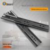 Stainless Steel Three-Section Drawer Slide with Anti-Rebound Buffer for Wardrobes and Cabinets