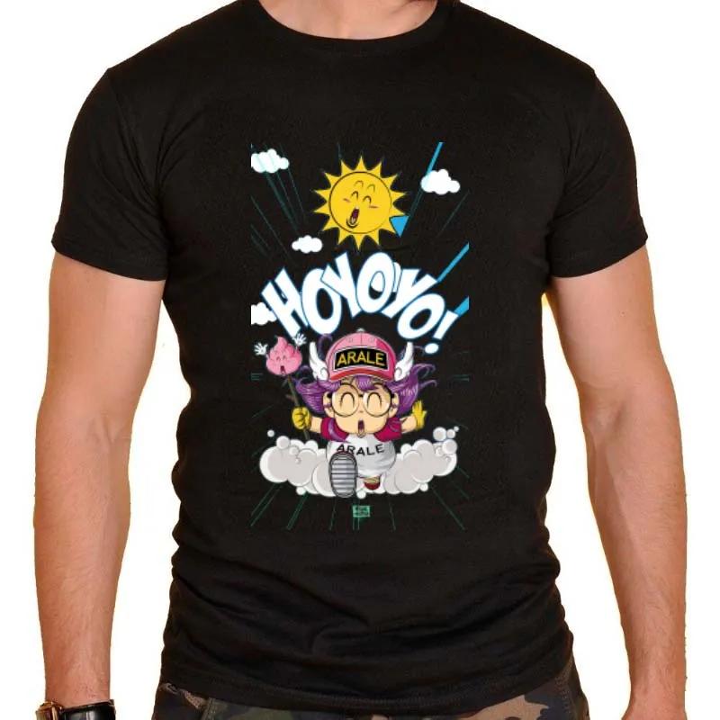 Men women casual white black short sleeve Tops New summer Arale Print cute cartoon t shirt fashion t-shirt O-Neck tops S