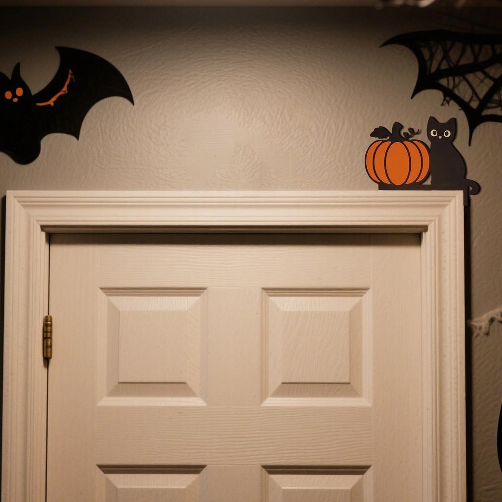 Decorative Metal Cat Door Decorations, Corner Decorations, Door Frames, Halloween Corner Decorations