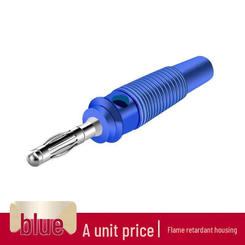 4mm Solderless Stackable Banana Test Audio Plug
