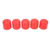 5pcs Silicone Blanking Cap 30mm Flexible Wear Resistant Universal Intake Vacuum Hose Plug Red