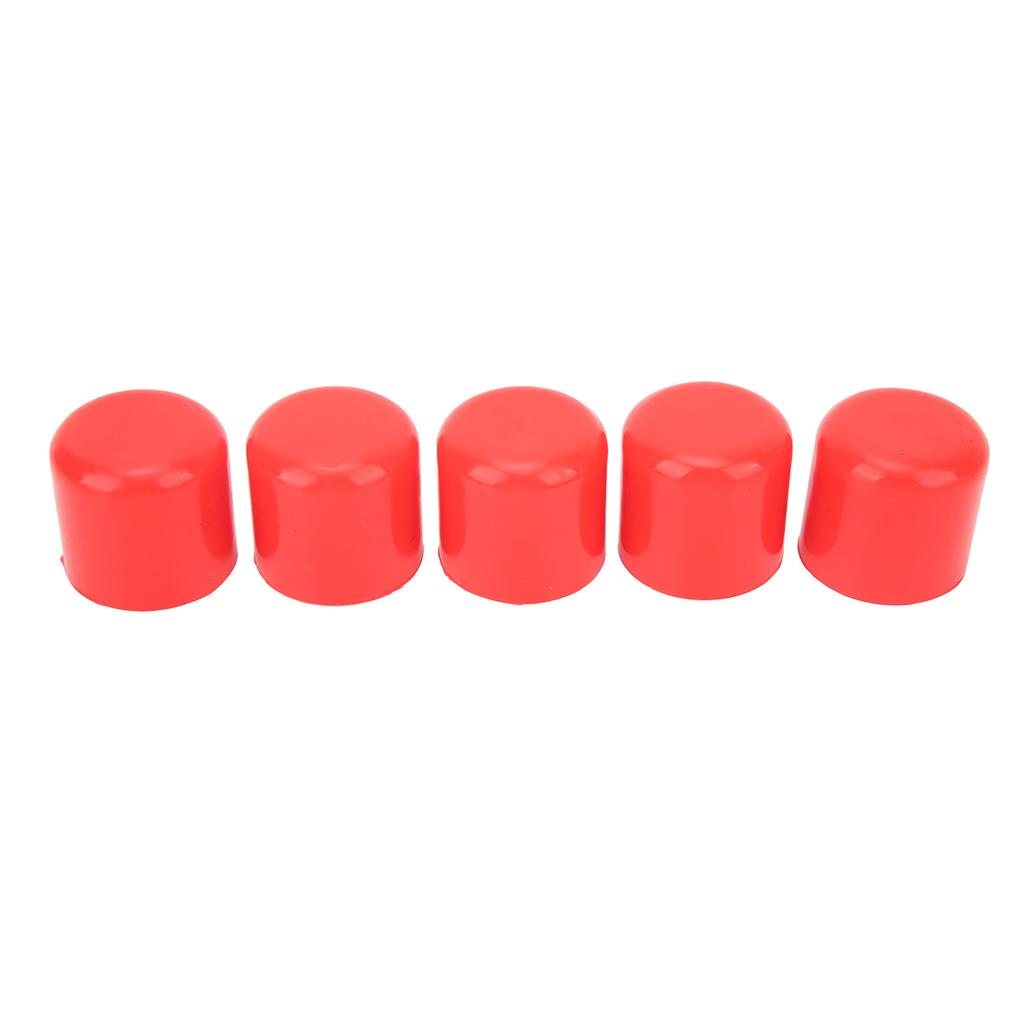 5pcs Silicone Blanking Cap 30mm Flexible Wear Resistant Universal Intake Vacuum Hose Plug Red