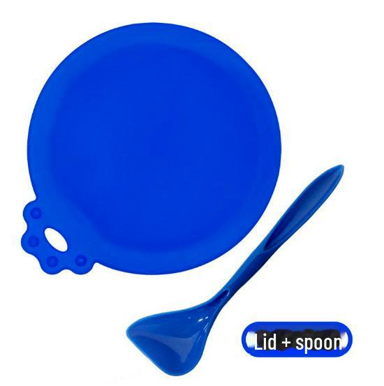 Capac din silicon pentru conserve de mâncare pentru animale de companie - Sigiliu 3-în-1 pentru păstrarea prospețimii pentru pisici și câini