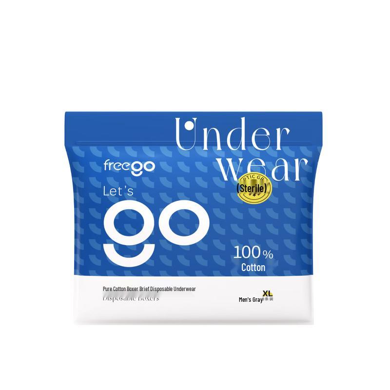 

Freego Men s Disposable Pure Cotton Underwear L