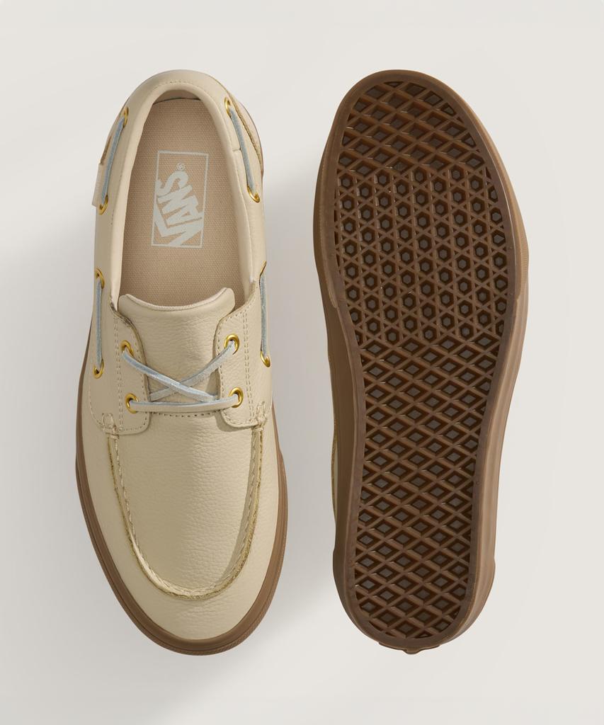 Vans 2-Eyelet Boat Shoes - (Leather) Tan / Vn000Z11Tan1
