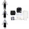 Elegant Demon Slayer Kimetsu No Yaiba Wind Pillar Sanemi Shinazugawa Cosplay Costume Set Featuring Perfect Stitches